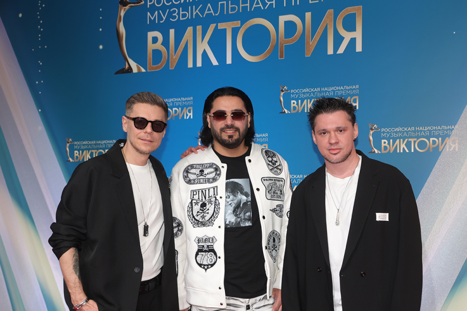 Участники группы «Корни» на Российской национальной музыкальной премии «Виктория-2026»