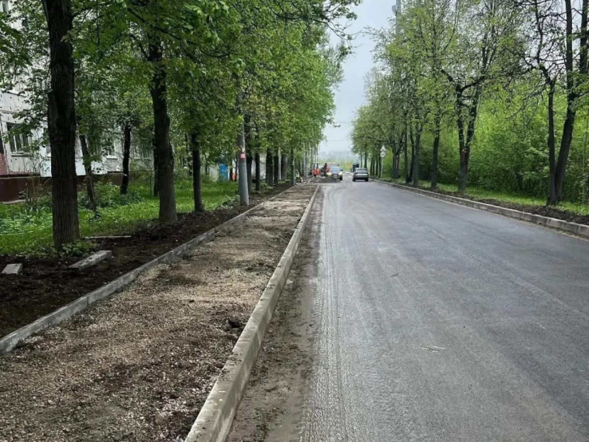 Ремонт улицы Новомосковской в Туле готов на 60 процентов