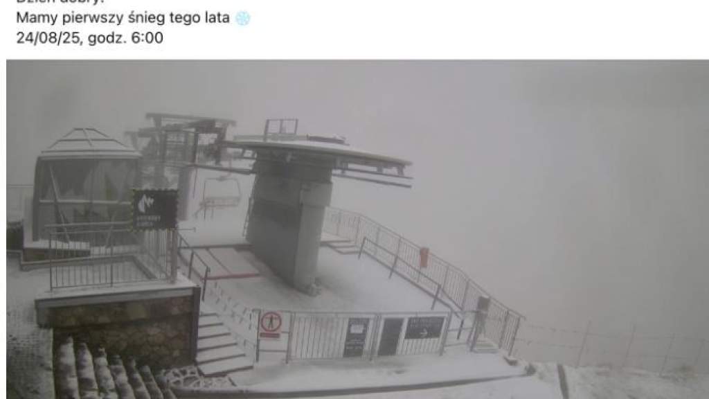 Сегодня утром в Польше выпал первый снег этого лета – последний раз такое было в 2010 году
