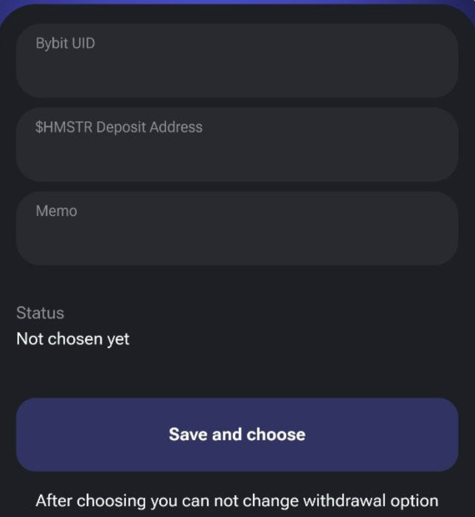 Hmstr депозит адрес bybit. Hmstr депозит адрес bybit