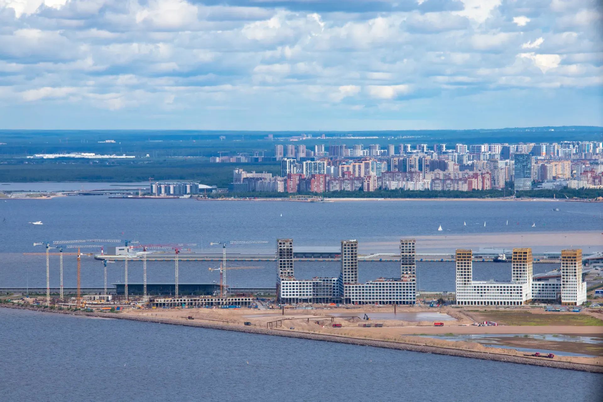 васильевский остров до намыва и после