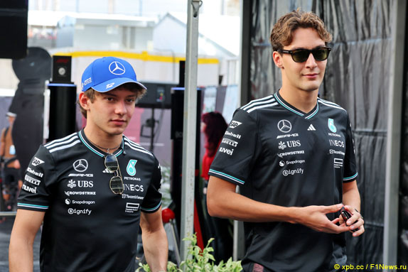 Кими Антонелли и Джордж Расселл