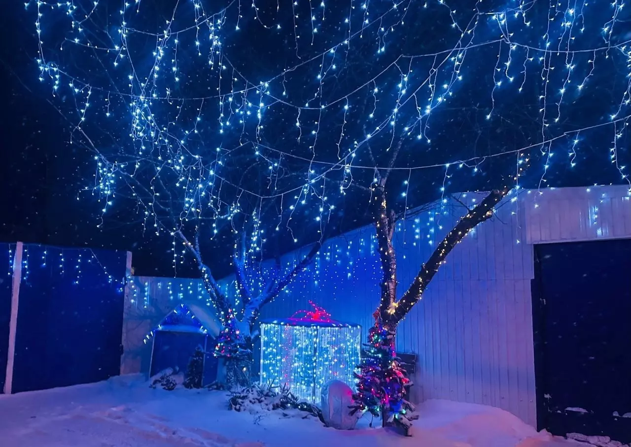 Украшенная под Белгородом улица