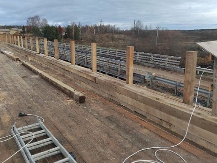 Капремонт моста через Ергу в Верхнетоемском округе близится к завершению