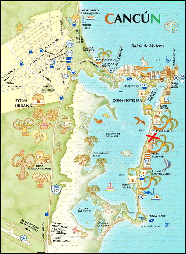 Древность и современность в Канкуне