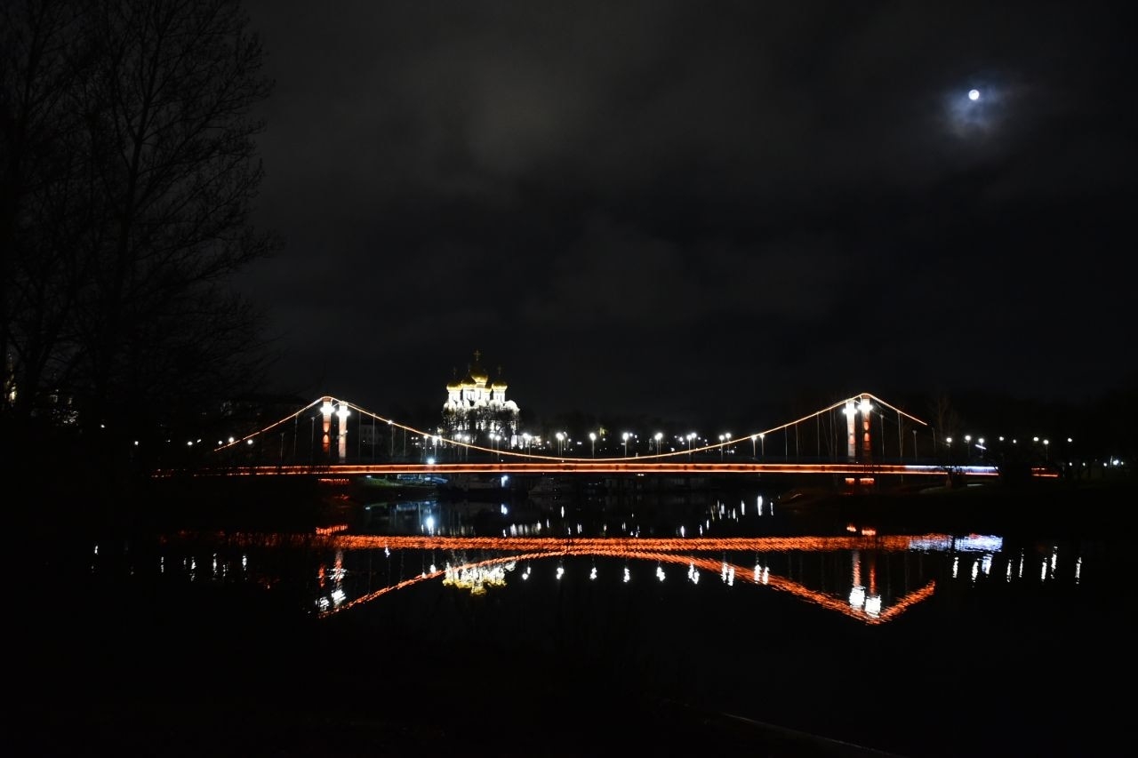 ​Подсветка Даманского моста в Ярославле включена на постоянной основе