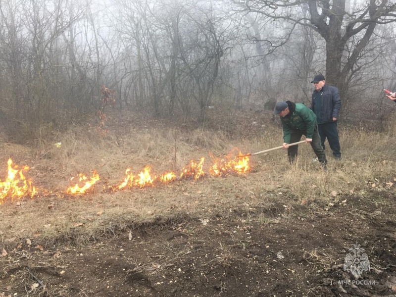 В Сергокалинском районе прошли пожарно-тактические занятия по ликвидации ландшафтных пожаров