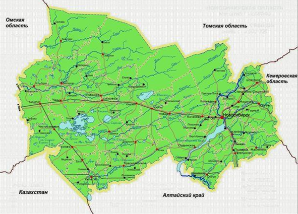 Экономическая карта новосибирска