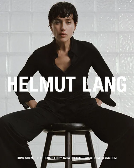 Ирина Шейк в рекламной кампании Helmut Lang осень-2024