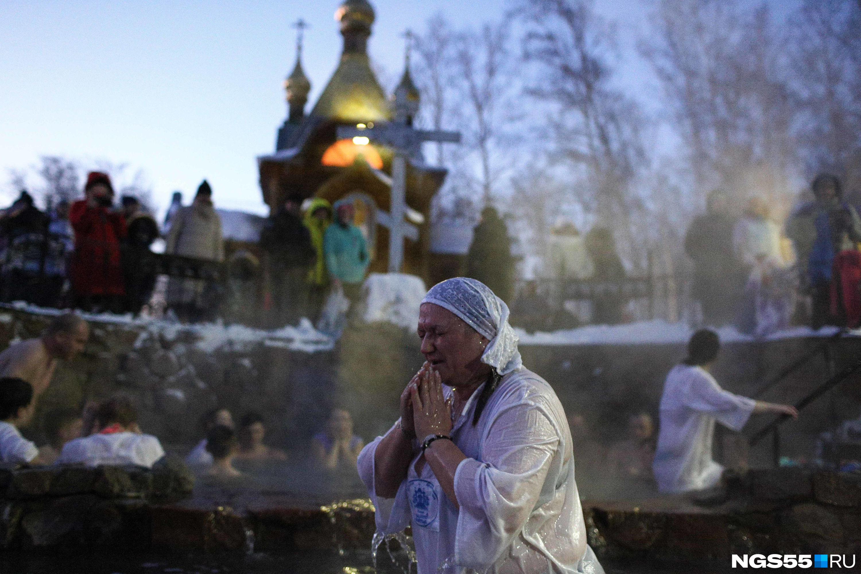 Ачаирский монастырь Омск зимой