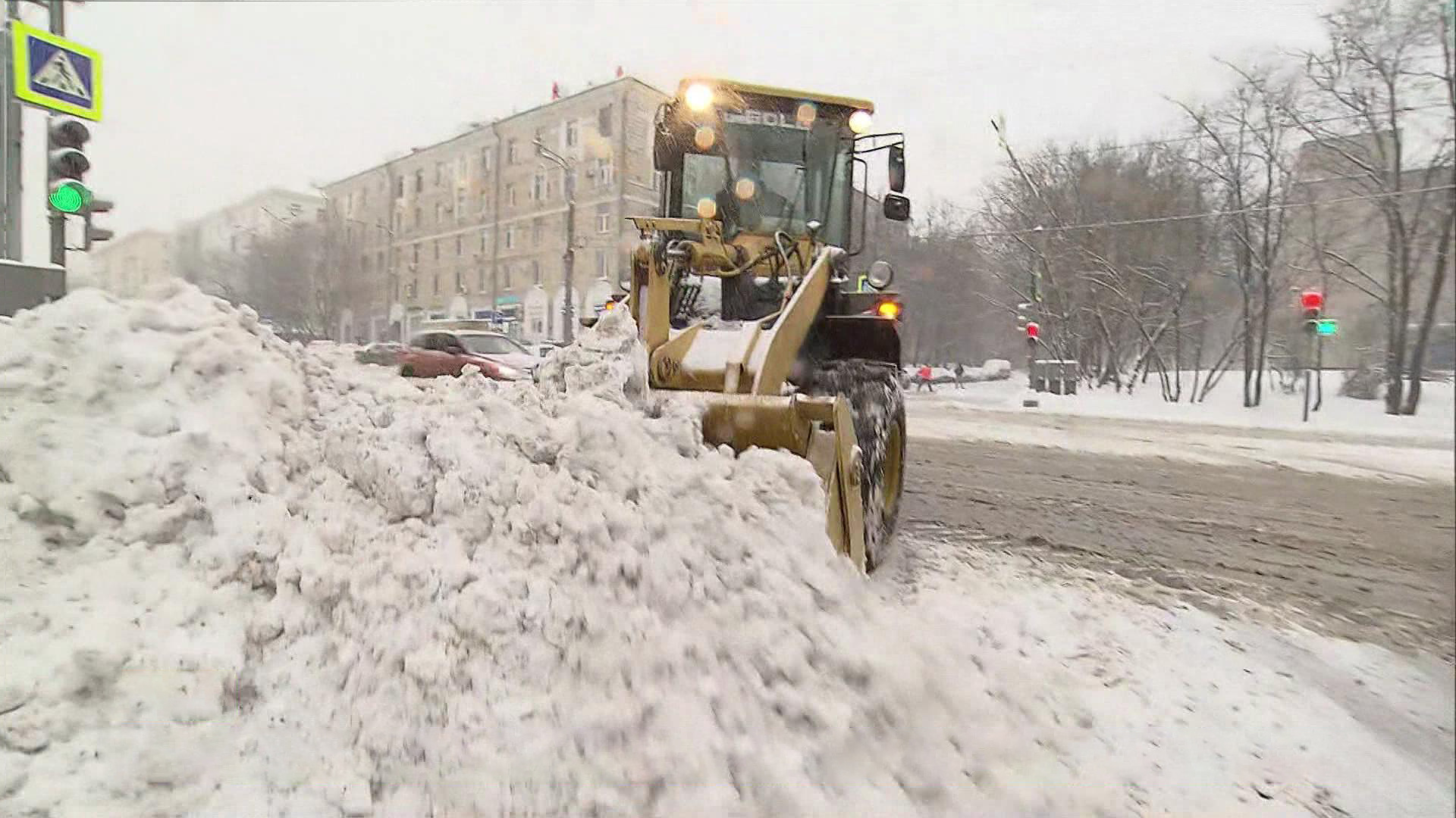 москва после снегопада сегодня