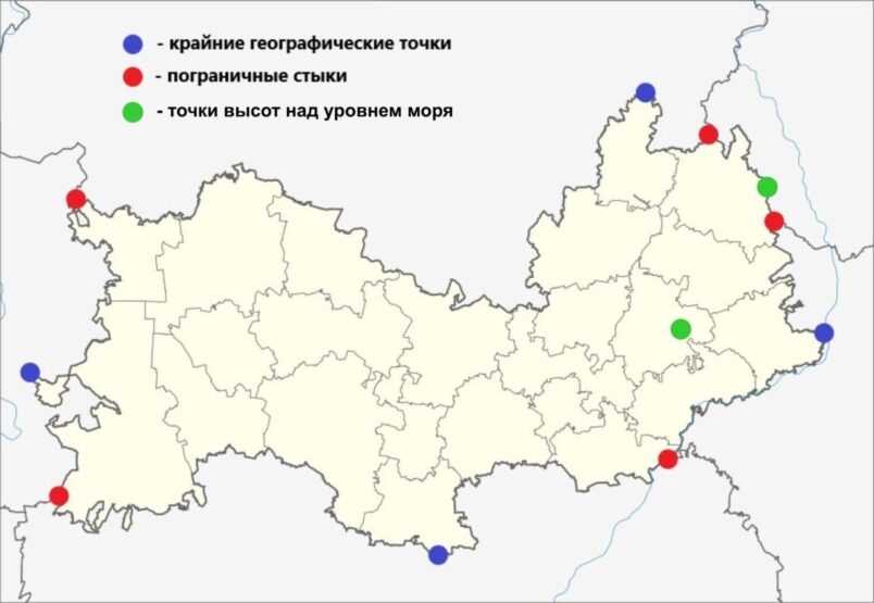 Высшая точка мордовии карта