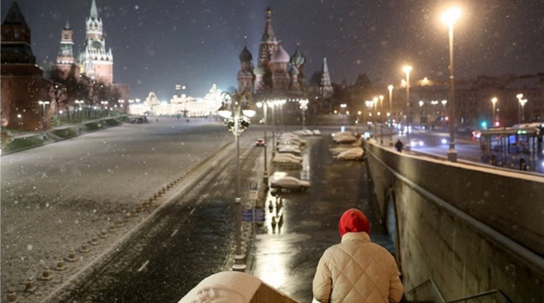 Москва в январе