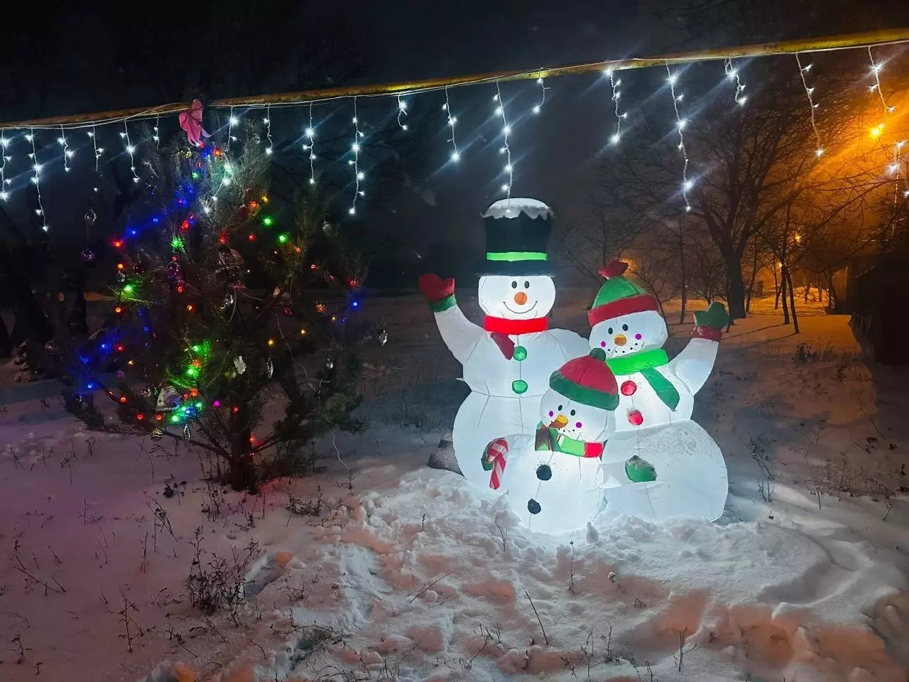 Украшенная под Белгородом улица