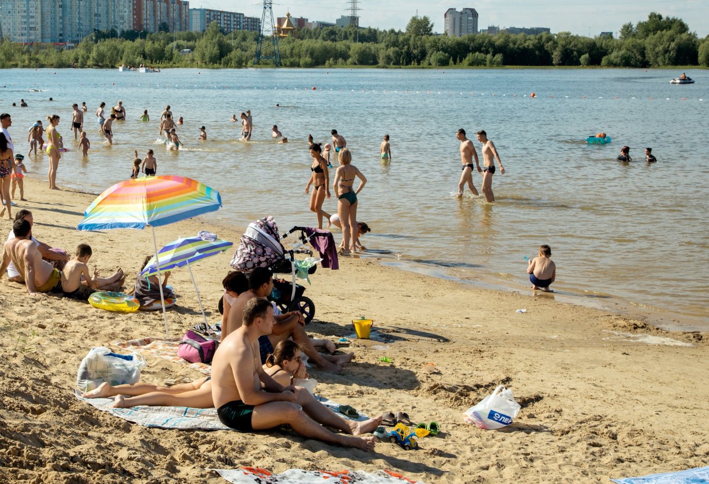 пляж на содышке во владимире