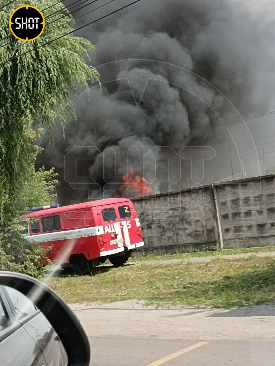 пожар на вокзале