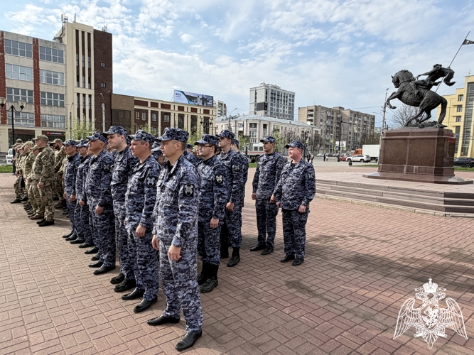 Росгвардейцы присоединились к молебну о памяти святого Георгия Победоносца в Иванове