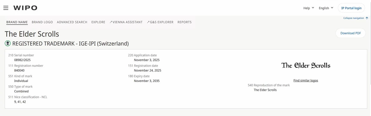 Bethesda зарегистрировала новый товарный знак по The Elder Scrolls: фанаты сходят с ума