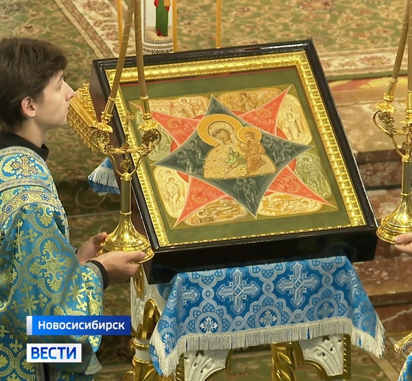 Икона Неопалимая Купина в храме