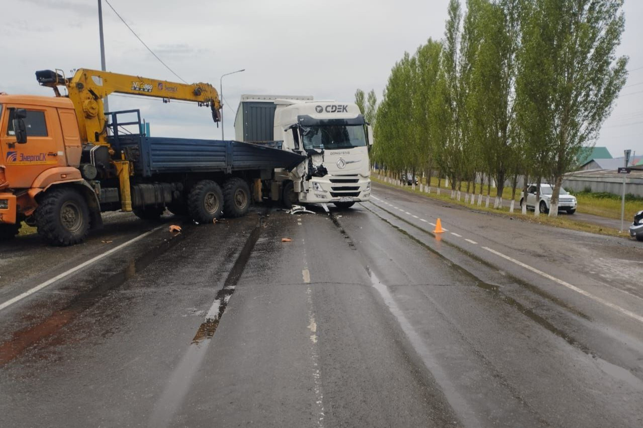 Авария 2 фур в Башкирии в январе