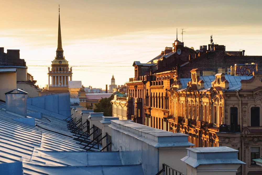 Крыши Санкт Петербурга с Петропавловской