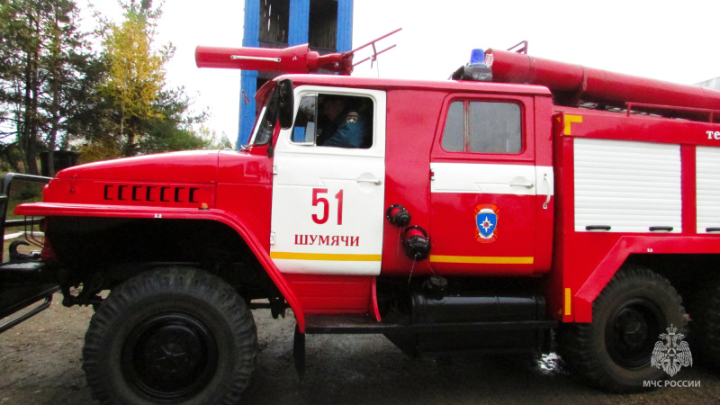В Шумячском районе горел жилой дом